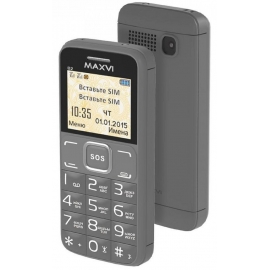 MAXVI Телефон MAXVI B2, серый