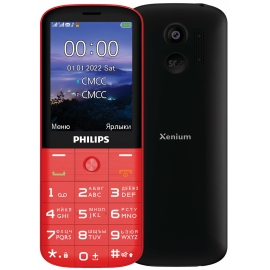 Philips Xenium E227, Dual nano SIM, красный