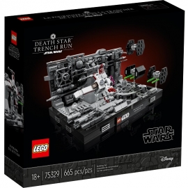 LEGO Конструктор Star Wars 75329 Диорама «Пролет над Звездой Смерти»