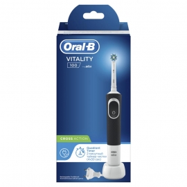 Oral-B Электрическая зубная щетка Vitality D100.413.2 Cross Action, черный